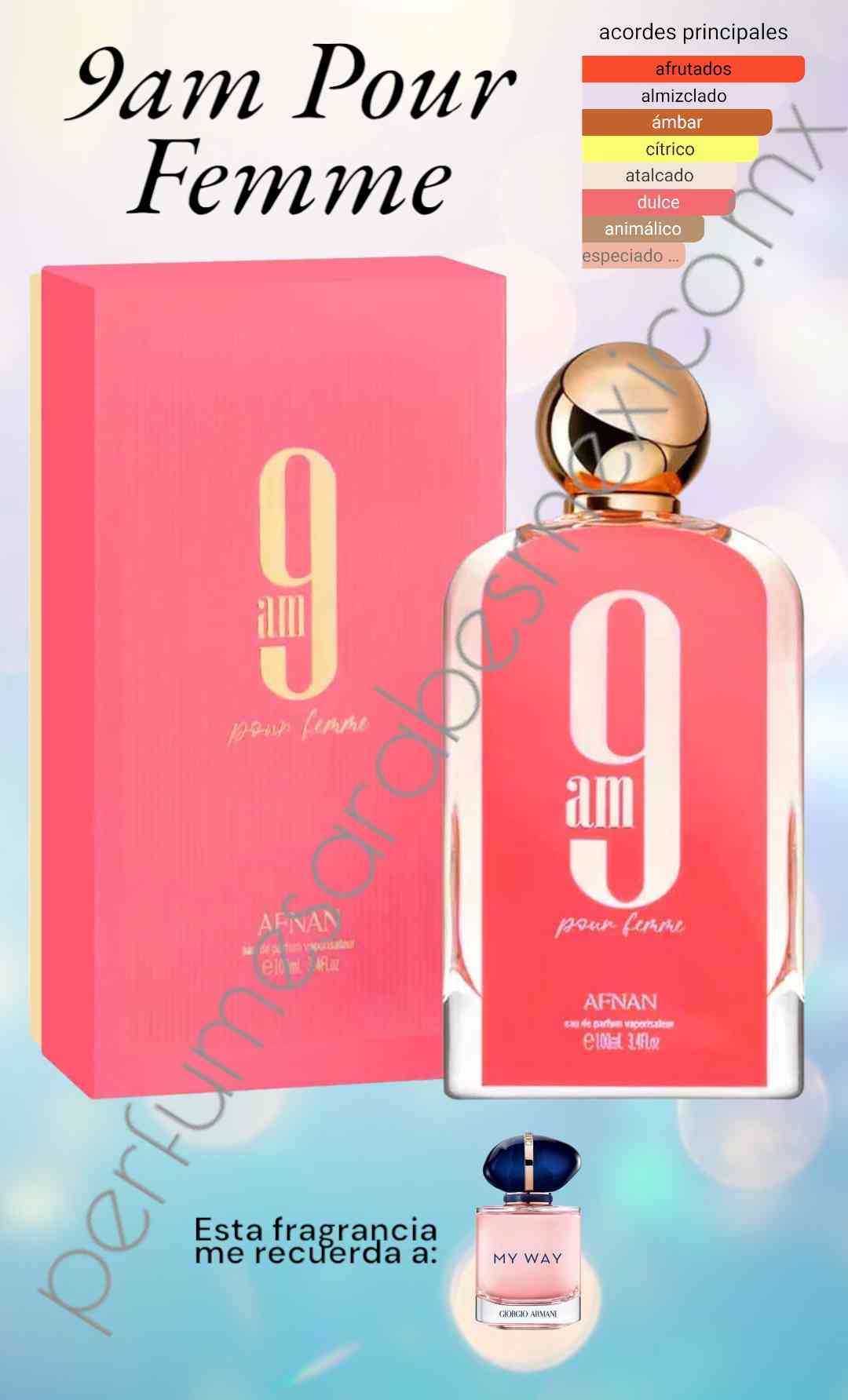 Afnan - 9 am coral - edp 100 ML