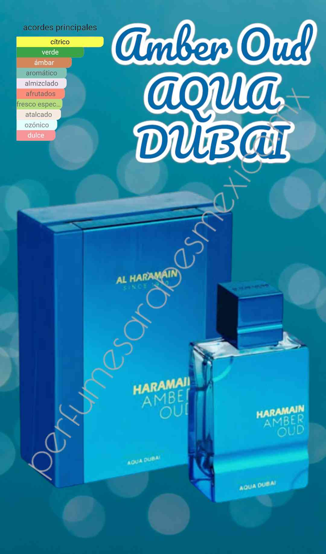 Amber Oud AQUA DUBAI de Al Haramain 75 ml