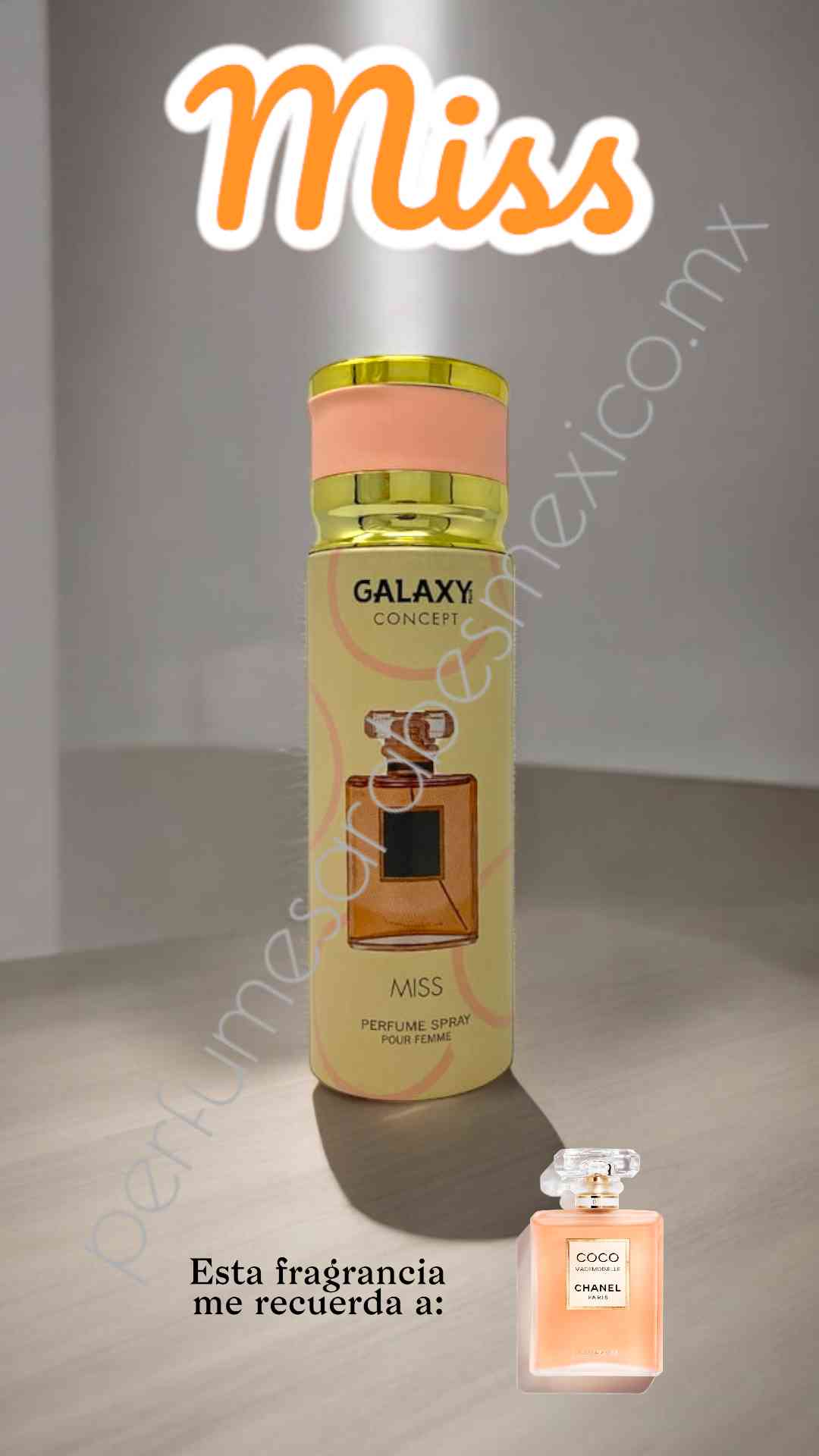 Miss de Galaxy concept 200ml Perfume en aerosol