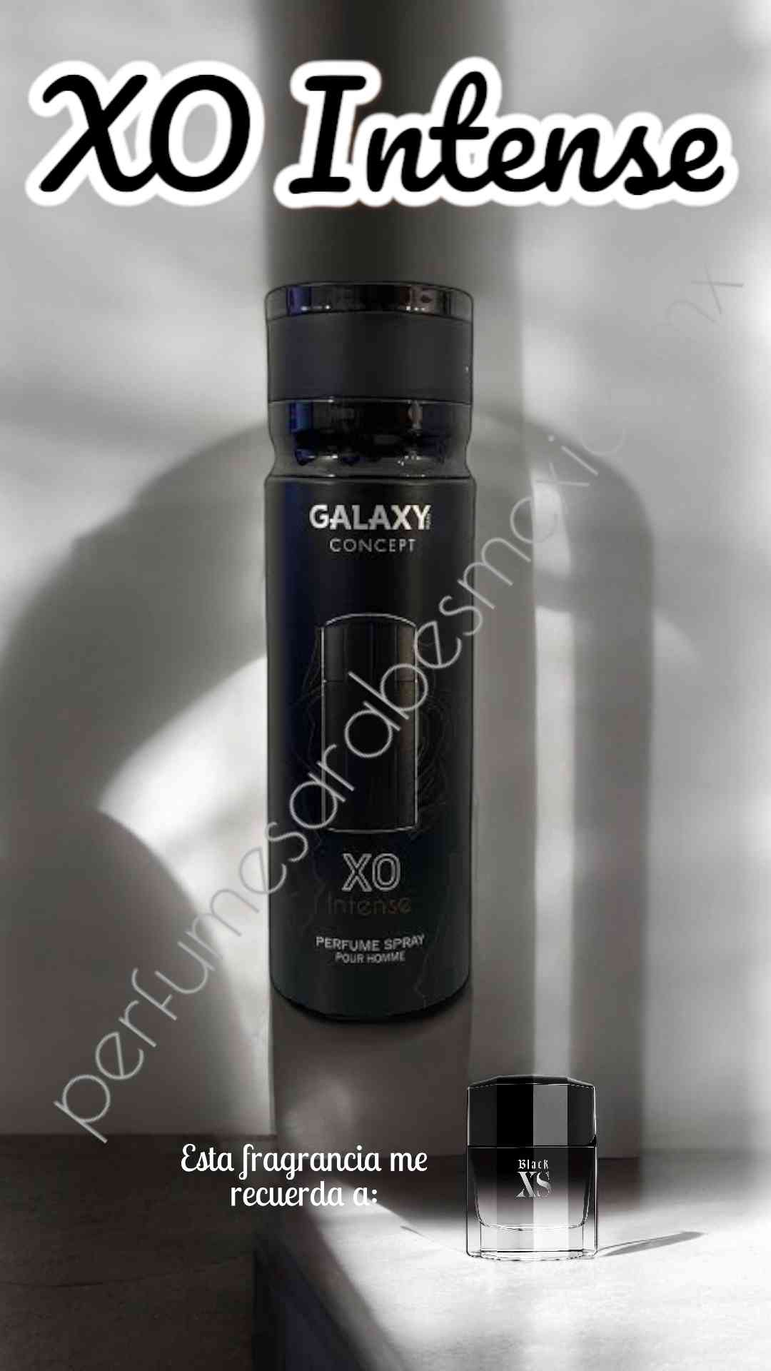 XO Intense de Galaxy concept 200ml Perfume en aerosol