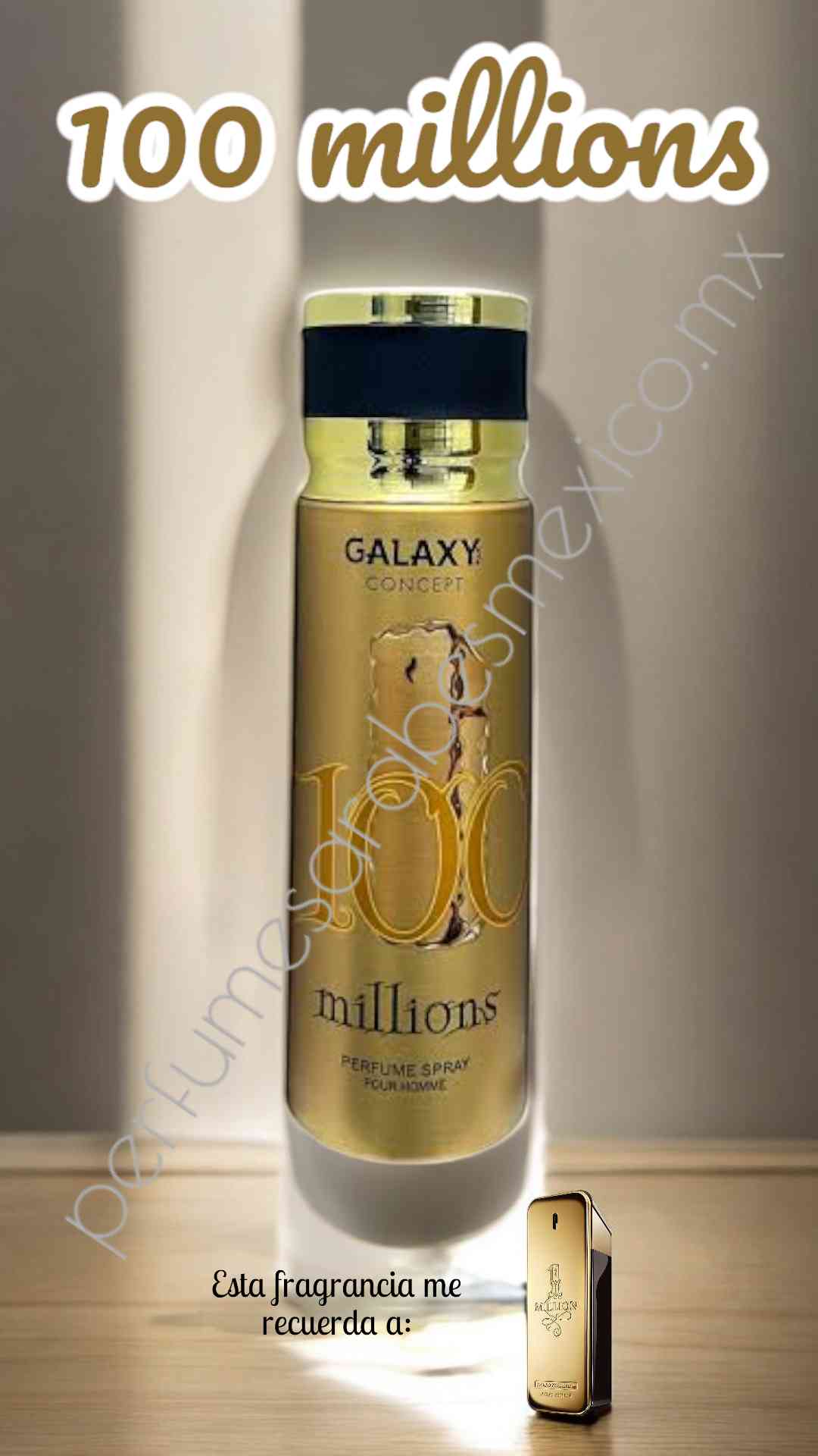 100 millions de Galaxy concept 200ml Perfume en aerosol