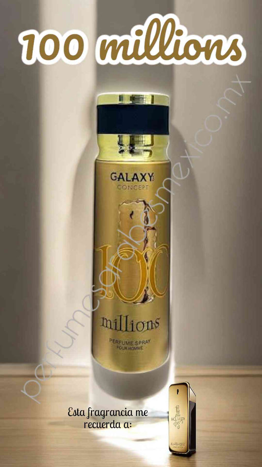 100 millions de Galaxy concept 200ml Perfume en aerosol